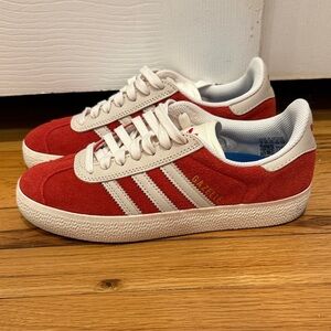Adidas Gazelle Red Suede Sneakers